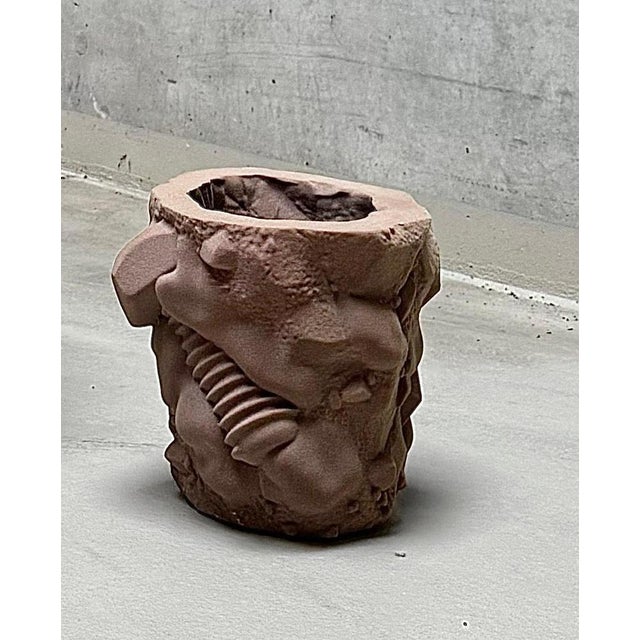 Sand Container Medium Sculptural Planter in Quartz Sand by Jacob Egeberg For Sale - Image 8 of 9