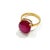 Bochic "Orient" Vintage Oval Shape Ruby Ring - 18K Gold & Silver For Sale - Image 18 of 18