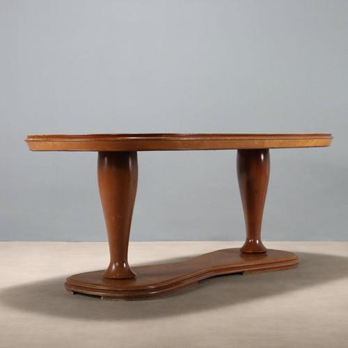 Vintage Table in Beech, 1950s For Sale - Image 10 of 11