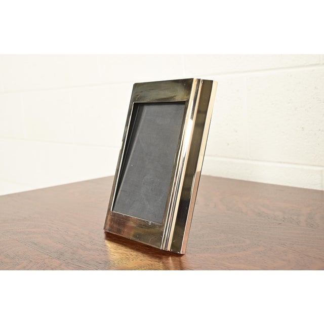 Art Deco Ralph Lauren Art Deco Silver Plate Picture Frame For Sale - Image 3 of 10