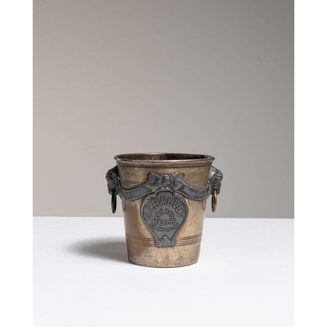 Metal Early 20th Century France Silver Ice Bucket For Sale - Image 7 of 15
