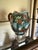 Italian Vintage Italian Majolica Style Floral Art Pottery Pitcher – No. 216 For Sale - Image 3 of 8