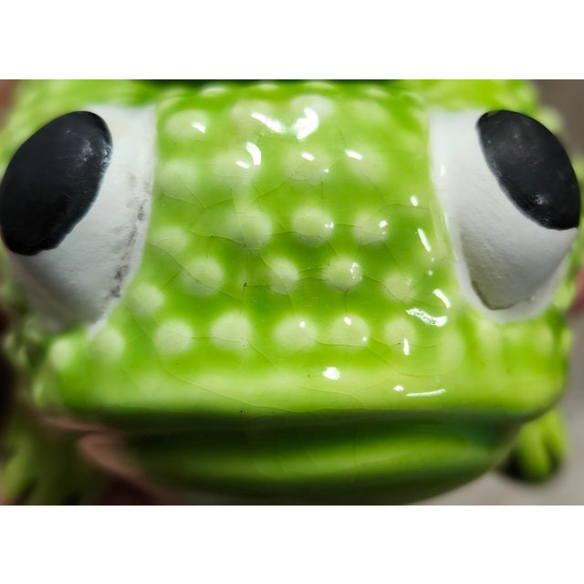Vintage Mottahedeh Jean Roger Style Frog Planter For Sale - Image 14 of 17