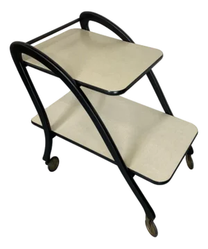 Mid-Century Italian Bar Cart attributed to Cesare Lacca, 1950s