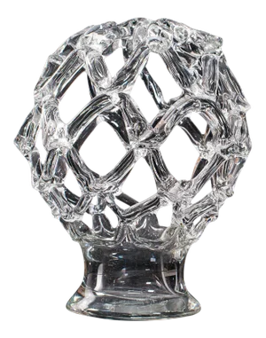 1980s Large Vintage Candle Centerpiece Bowl