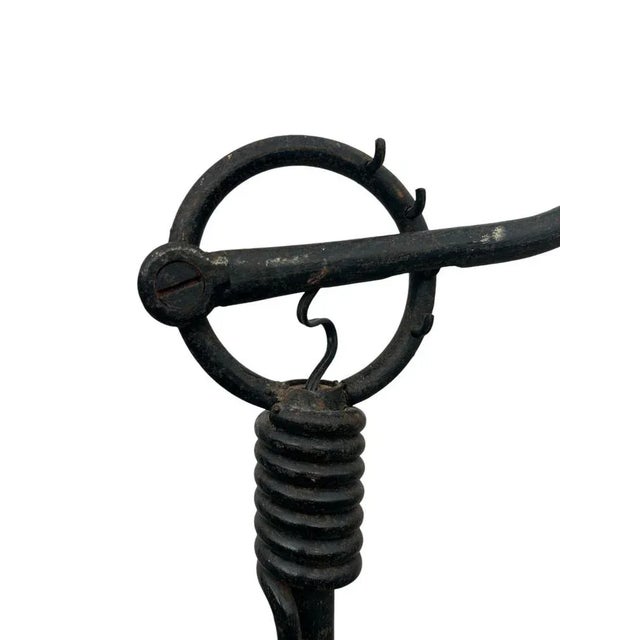 1940s Wrought Iron Floor Lamp by Jean Royère, 1940s For Sale - Image 5 of 11
