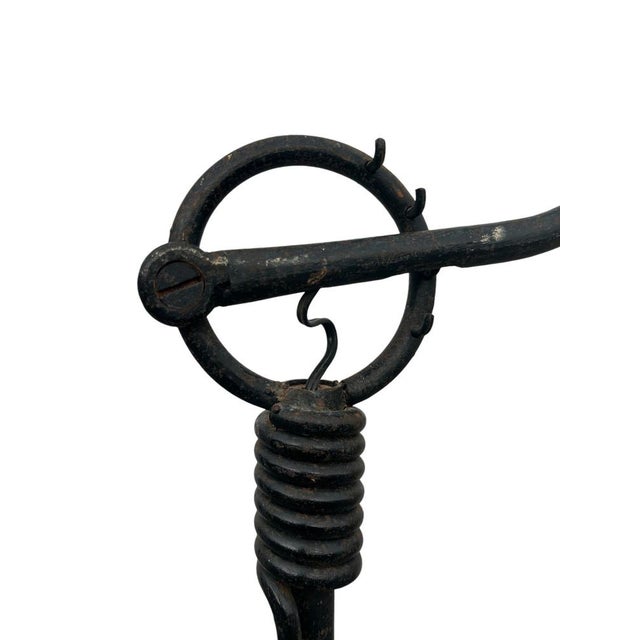 1940s Wrought Iron Floor Lamp Jean Royère by Jean Royère, 1940s For Sale - Image 5 of 11
