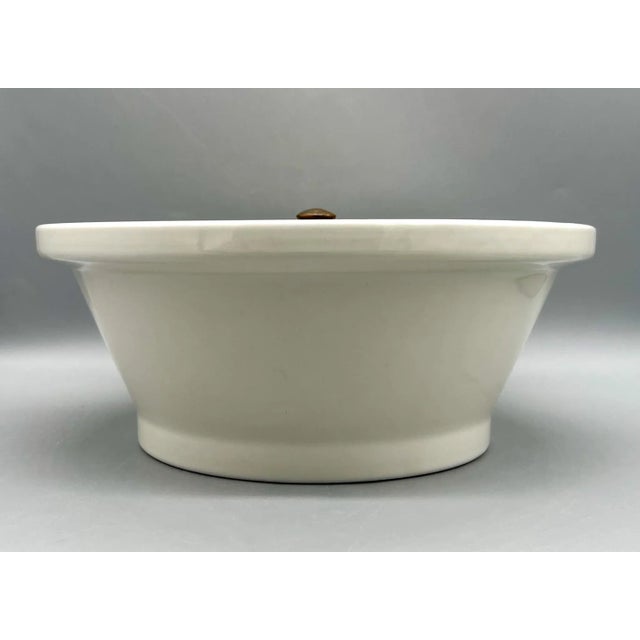 Mid Century Modern Ernest Sohn Cream and Gold Serving/ Baking Dish or