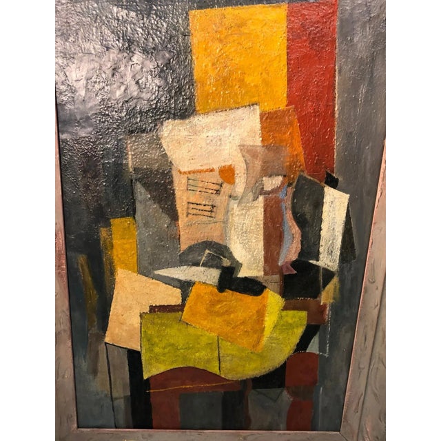 1930’s -1940’s Cubist Modernist Painting For Sale - Image 10 of 10