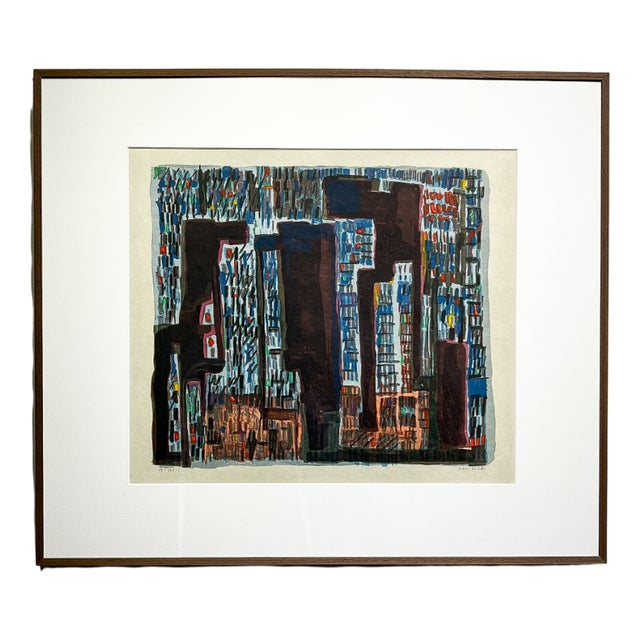 Maria Helena Vieira Da Silva, Transylvanie, 1974, Lithograph, Framed For Sale