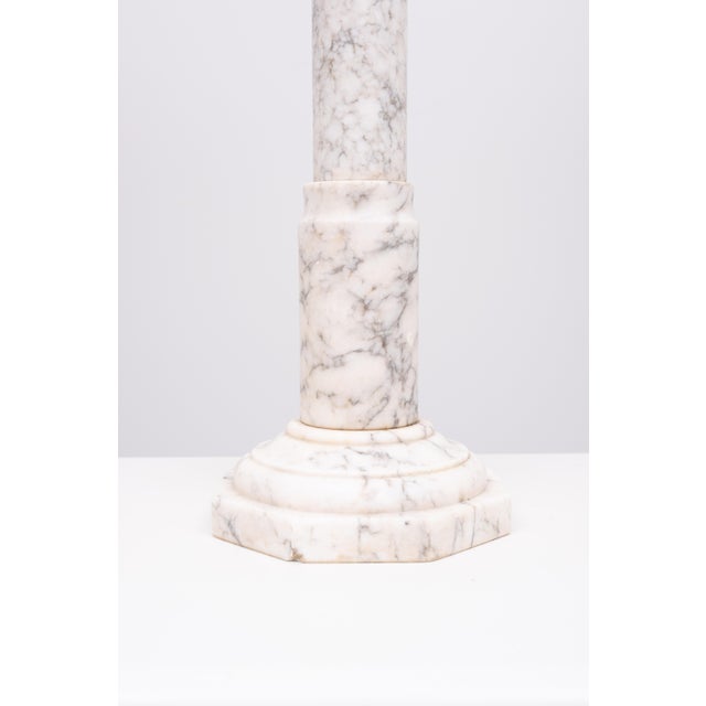 19th Century Italian Alabaster Pedestal, 1880s For Sale - Image 4 of 12