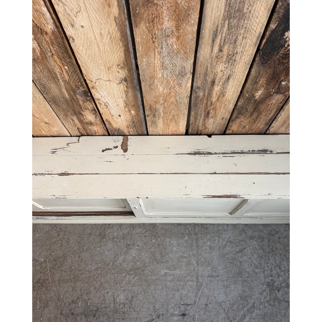 Vintage Patinated Cabinet with Sliding Doors, 1940s For Sale - Image 4 of 18