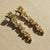 Modern Geometric Citrine Drop Earrings, Silver, Gold, Pair For Sale - Image 4 of 8