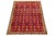 This gorgeous, vintage hand-knotted Shiraz wool rug is distinguished by its vibrant red field. The piece features diverse...