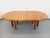 Vintage Round Dining Table in Blond Elm with Extensions from Seltz, 1970s For Sale - Image 18 of 18