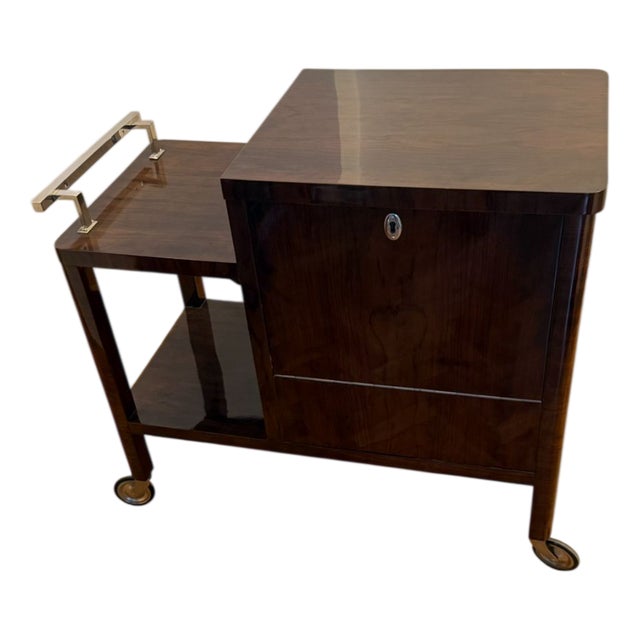 Vintage Polish Art Deco Trolley Bar, 1930s For Sale
