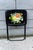 Farmhouse Hand Painted Floral Tv Folding Tray Tables Set of 4 For Sale - Image 3 of 7