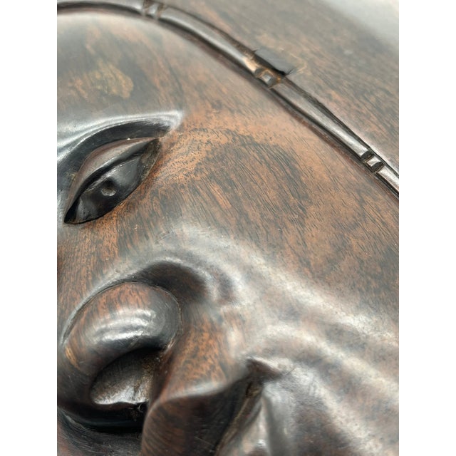 Black African Maasai Sculpture in Makassar Ebony, 1970s For Sale - Image 8 of 14