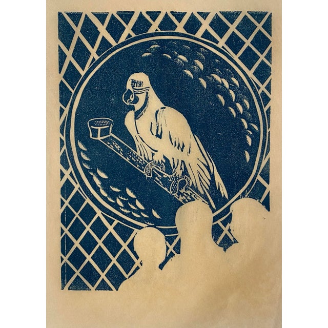 Traditional 1950s Georgiabelle Clark Zoo Woodbock Print For Sale - Image 3 of 3