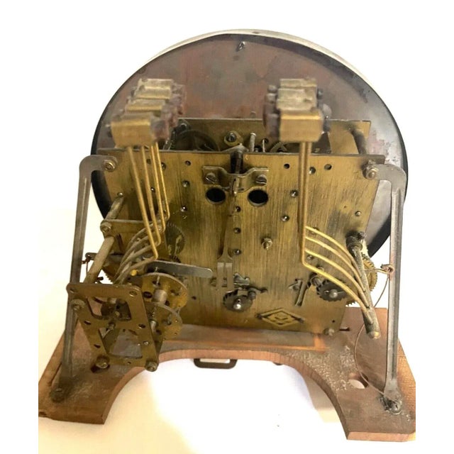 Antique French Vedette Wooden Wall Clock For Sale - Image 12 of 12