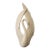 Art Deco Revival White Ceramic Swan Haeger 1980s For Sale