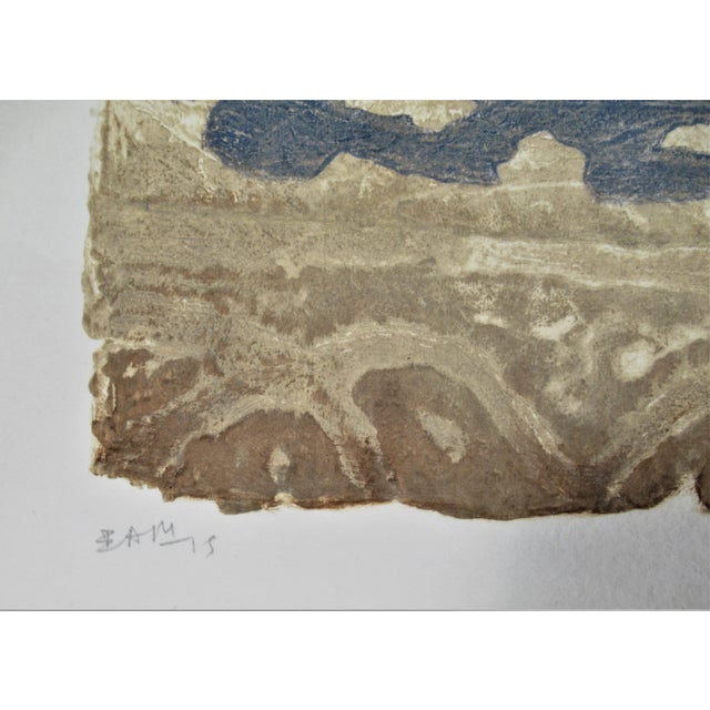 Late 20th Century Pierre Marie Brisson, Trois Rythmes Egyptiens III, 1985 For Sale - Image 5 of 6