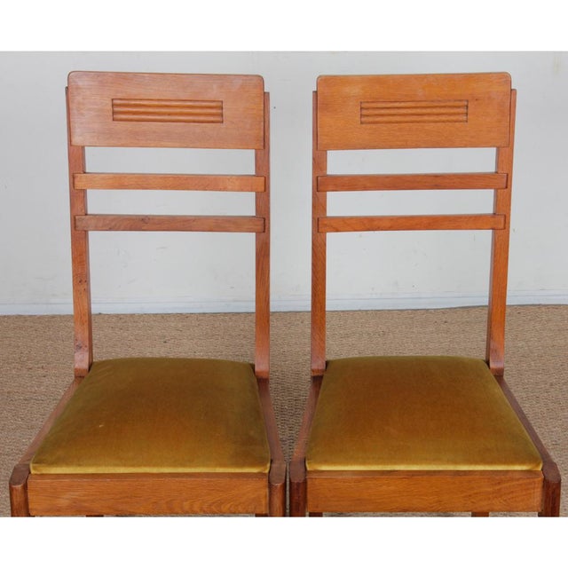 French Side Chairs, 1950s, Set of 4 For Sale - Image 3 of 10