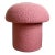 Pink Boucle Mushroom Ottoman For Sale