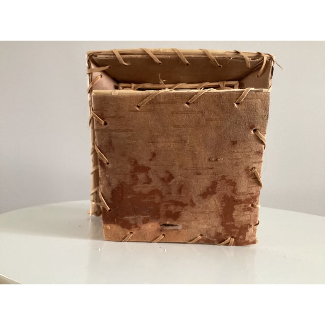 White Birchbark Birdhouse in the Style of Native American Arts and Crafts For Sale - Image 8 of 9