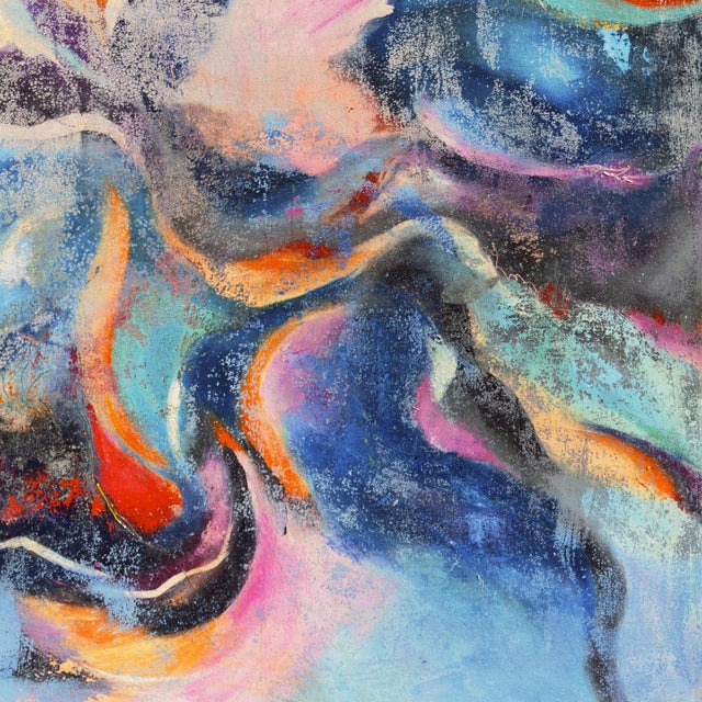 'Desert Ii' by Charmaine Girelli, Palm Springs, California Woman Artist, Large Proto-Organic Abstract For Sale In Monterey, CA - Image 6 of 7