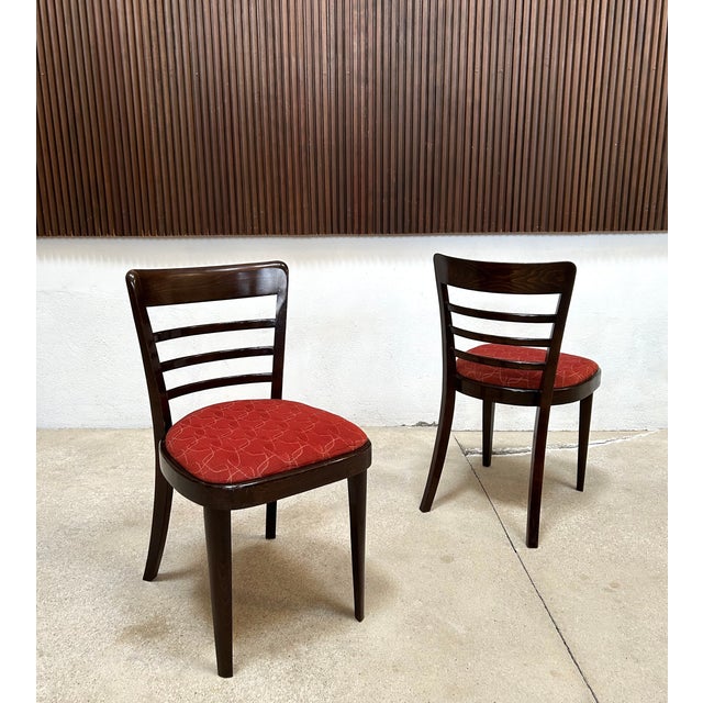Art Deco Dining Chairs from Ton, Former Czechoslovakia, 1930s, Set of 4 For Sale - Image 6 of 18