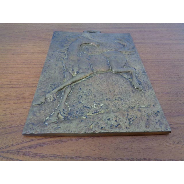 Brutalist Metal Horse Wall Panel, 1960s For Sale - Image 13 of 18