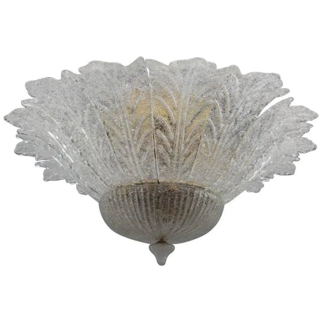 Murano Glass Florwer Chandelier, 1970s For Sale - Image 11 of 11
