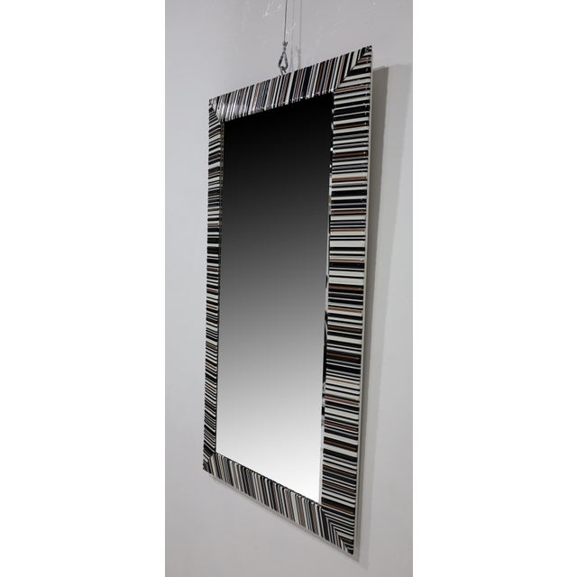 White Murano Glass Mirror For Sale - Image 8 of 9