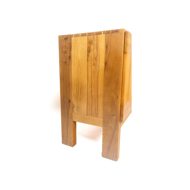 2-Door Buffet in Elm attributed to Maison Regain, 1970 For Sale - Image 10 of 16