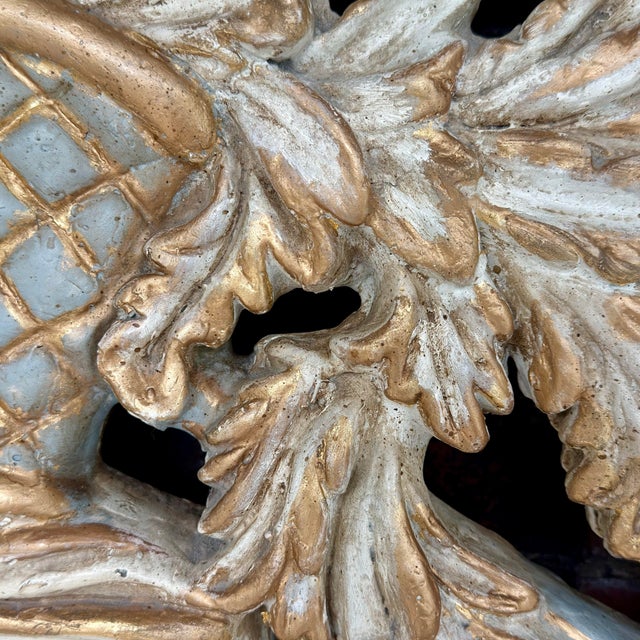 Late 20th Century Louis XVI Wall Mirror Newly Painted in Swedish Gustavian Style For Sale - Image 12 of 16