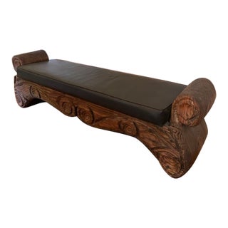 Mid Century Modern Witco Decor Tiki Bench For Sale