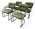 Vintage 1970s Chrome Cantilever Velvet Dining Chairs After Milo Baughman For Sale