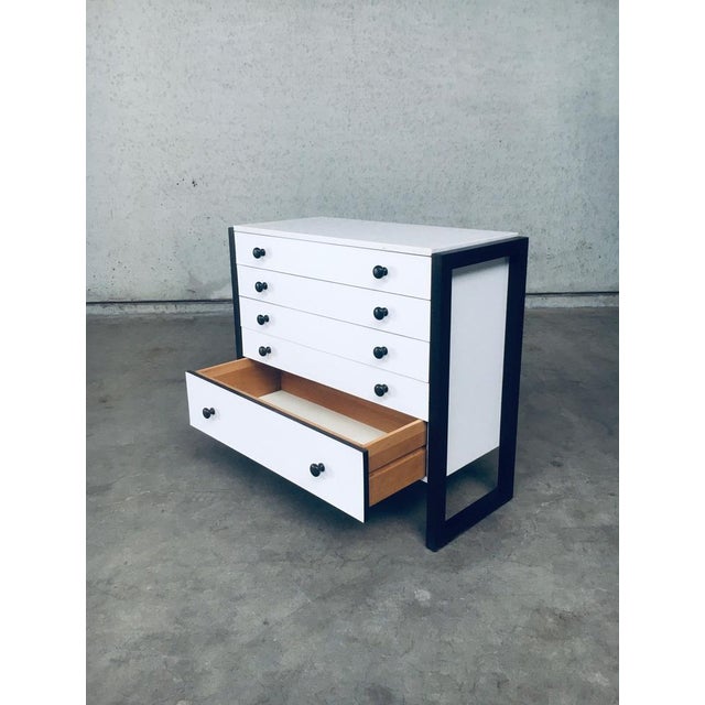 Brown Mid-Century Modern Chest of Drawers, Belgium, 1960s For Sale - Image 8 of 18