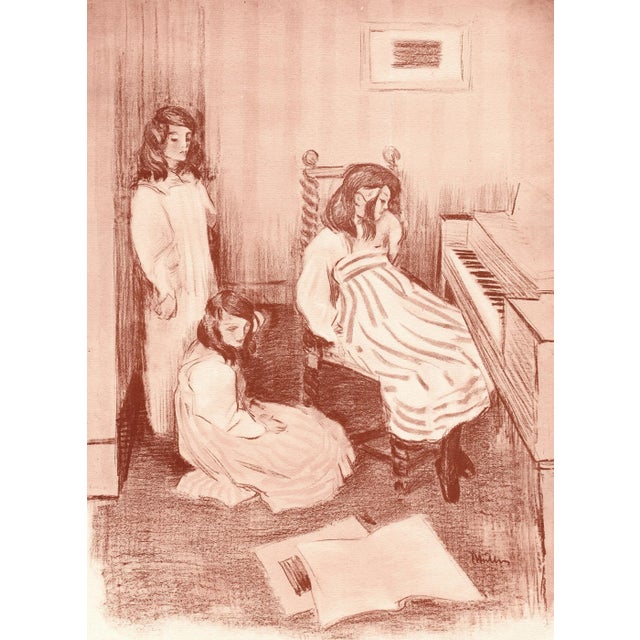 Alfredo Müller Bouderie (Sulking) Original Lithograph from the glorious portfolio "L'Estampe Moderne", issue #18 (October...