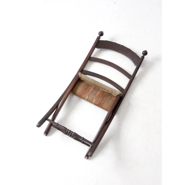 Antique Victorian Folding Camp Chair For Sale - Image 9 of 12