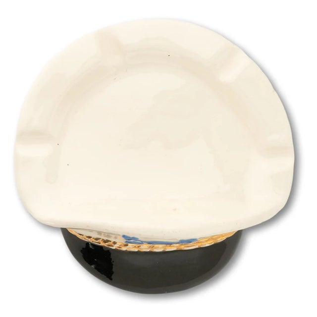 Traditional Yachtsman's Hat Ceramic Ashtray For Sale - Image 3 of 6