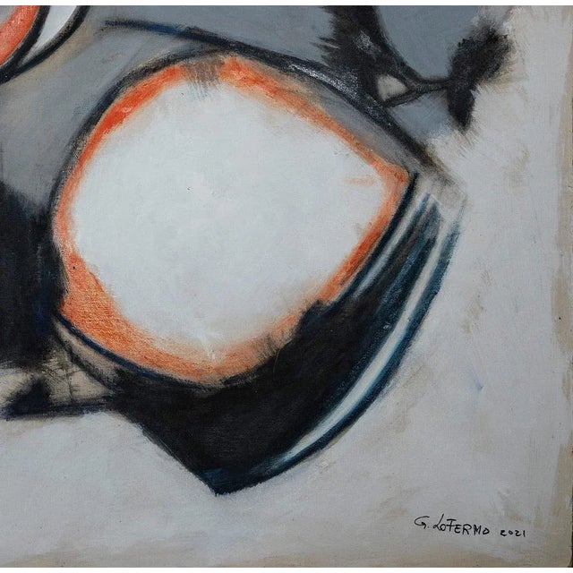 Stones is an original artwork realized by Giorgio Lo Fermo (b. 1947) in 2021. Original Oil Painting on Canvas. Hand-signed...