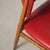 Scandinavian Beech Chair with Red Skai Upholstery, 1950s For Sale - Image 9 of 10