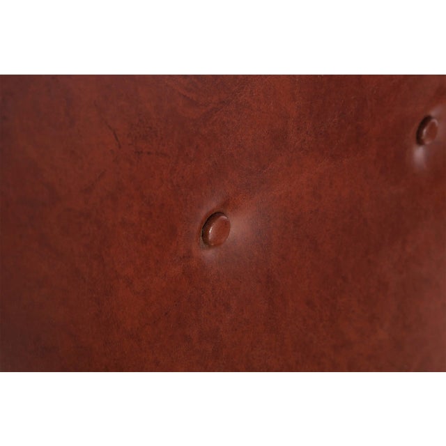 Jens Risom Early Jens Risom Model 108 Arm Chair for Risom Designs in Walnut and Original Naugahyde, circa 1950s For Sale - Image 4 of 13