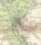 Early 20th century map of the environs of Cairo from an Egyptian travel atlas. Combined shipping available, please inquire.