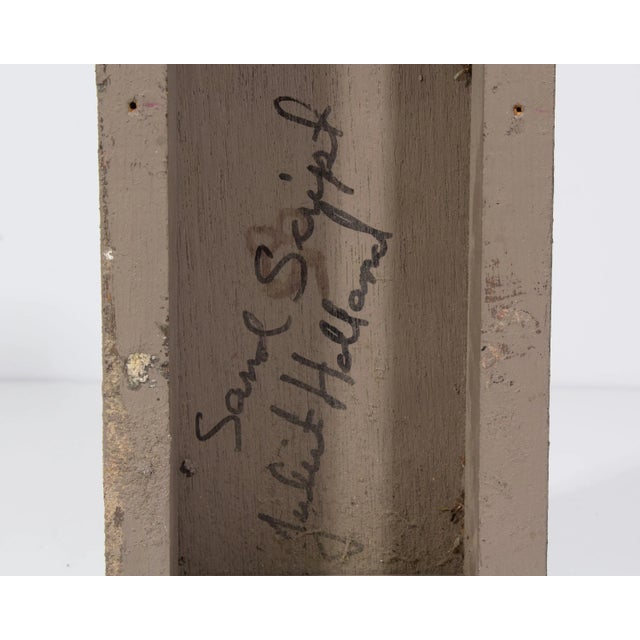 Wood Juliet Holland Signed “Sand Script 15” Mixed Media Assemblage For Sale - Image 7 of 7