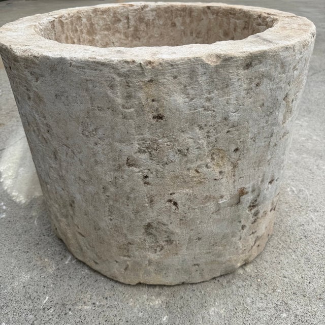 Antique Limestone Trough 51626i 24" Dia For Sale - Image 4 of 8
