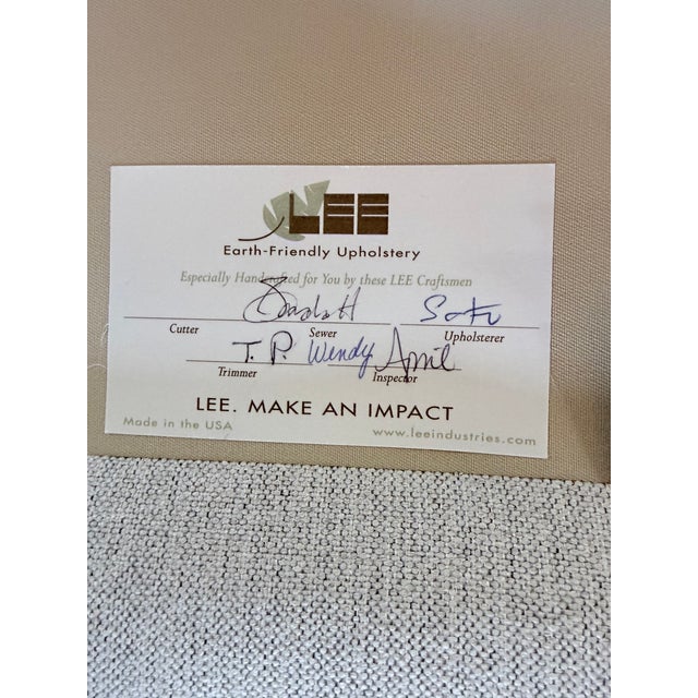 Light Gray Lee Industries Bumper Chaise For Sale - Image 8 of 9