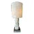 Hand Carved French Polynesian Alabaster Table Lamp For Sale
